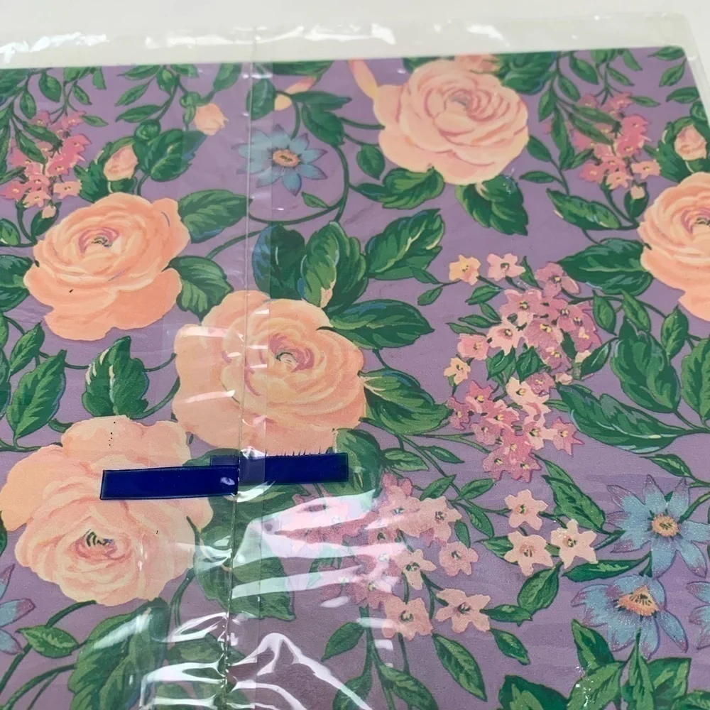 Vintage Gift Wrap Wrapping Paper Cleo Disney Floral set of 2 NIP